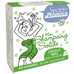 Mon Shampoing solide certifié Bio Cheveux Gras - Secrets de Provence