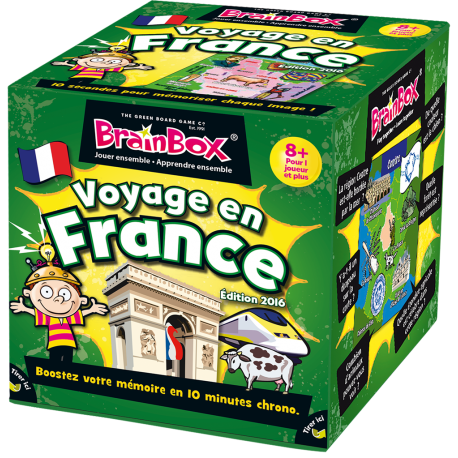 Brainbox : Voyage En France -  Jeux de société - THE GREEN BOARD GAME