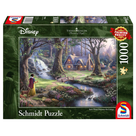 PUZZLE 1000 PCS DISNEY - BLANCHE NEIGE DÉCOUVRE LA CHAUMIÈRE - Puzzle - SCHMIDT