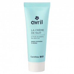 Crème de nuit peaux normales et mixtes 50 ml - Certifié Bio