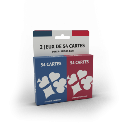 Jeu de 54 cartes x2 - Jeux de société - DUCALE