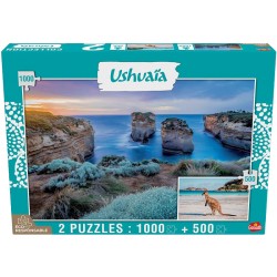 PUZZLE USHUAÏA - ISLAND ARCHWAY 1000 PCS & KANGOUROU 500 PCS - GOLIATH