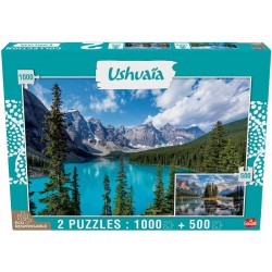 PUZZLE USHUAÏA - LAC DE MORAINE1000 PCS & LAC MALIGNE 500 PCS - GOLIATH