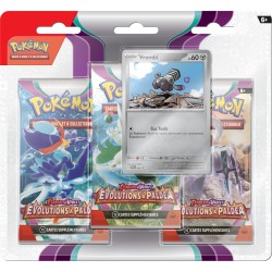 POKEMON – EV02 : ECARLATE ET VIOLET - EVOLUTION A PALDEA : Pack 3 Boosters - ASMODEE