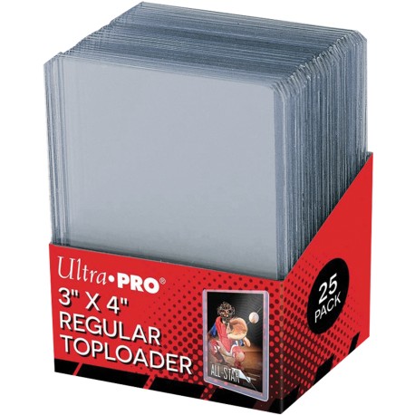 25 Toploader ULTRA PRO  - Taille Standard 