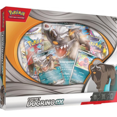 PRECOMMANDE - POKÉMON : COFFRET EX (4 BOOSTERS) - DOGRINO-EX Q1 - Cartes - ASMODEE