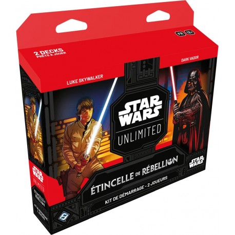 Précommande - STAR WARS UNLIMITED : ETINCELLE DE RÉBELLION KIT DE DÉMARRAGE 2 JOUEURS