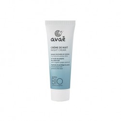 Crème de nuit peaux normales et mixtes Avae50 ml - Certifié Bio